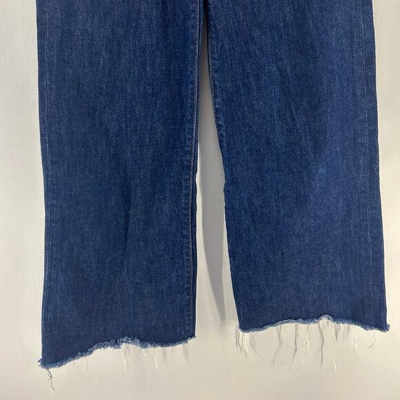 Levi’s Ribcage Wide Leg High Rise Jeans Dark Wash Size 26 - Picture 6 of 7